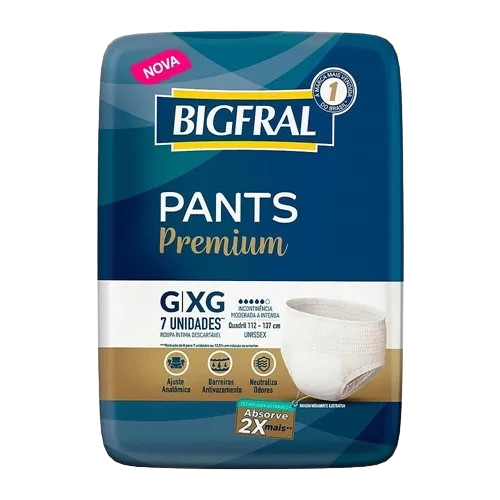 Fralda Geriátrica Premium Bigfral 7 un. G/XG